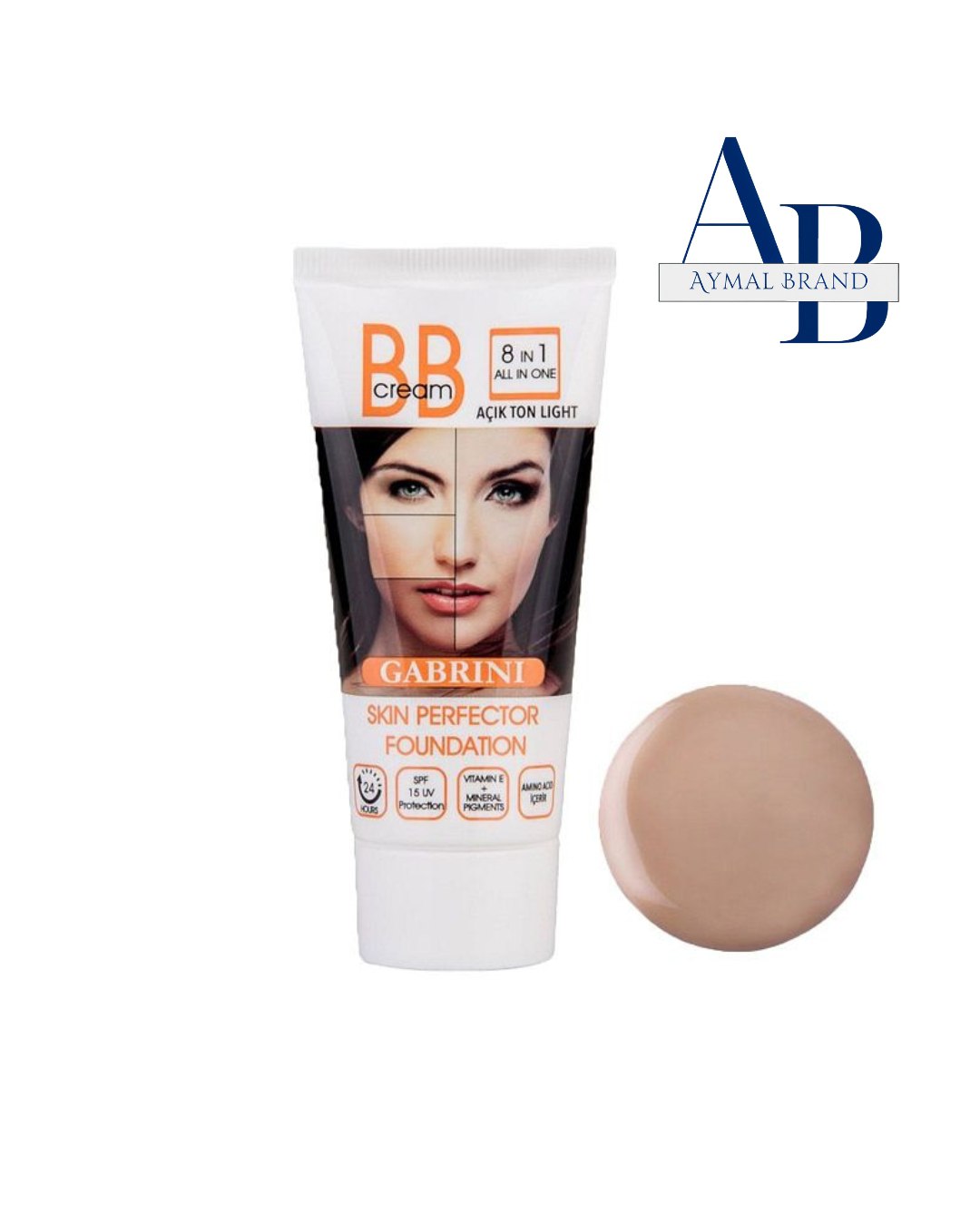 بی بی کرم ۸ در 1 گابرینی رنگ مدیوم (50 میل)