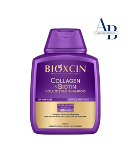 شامپو کلاژن بیوتین ضد ریزش و حجم دهنده بیوکسین