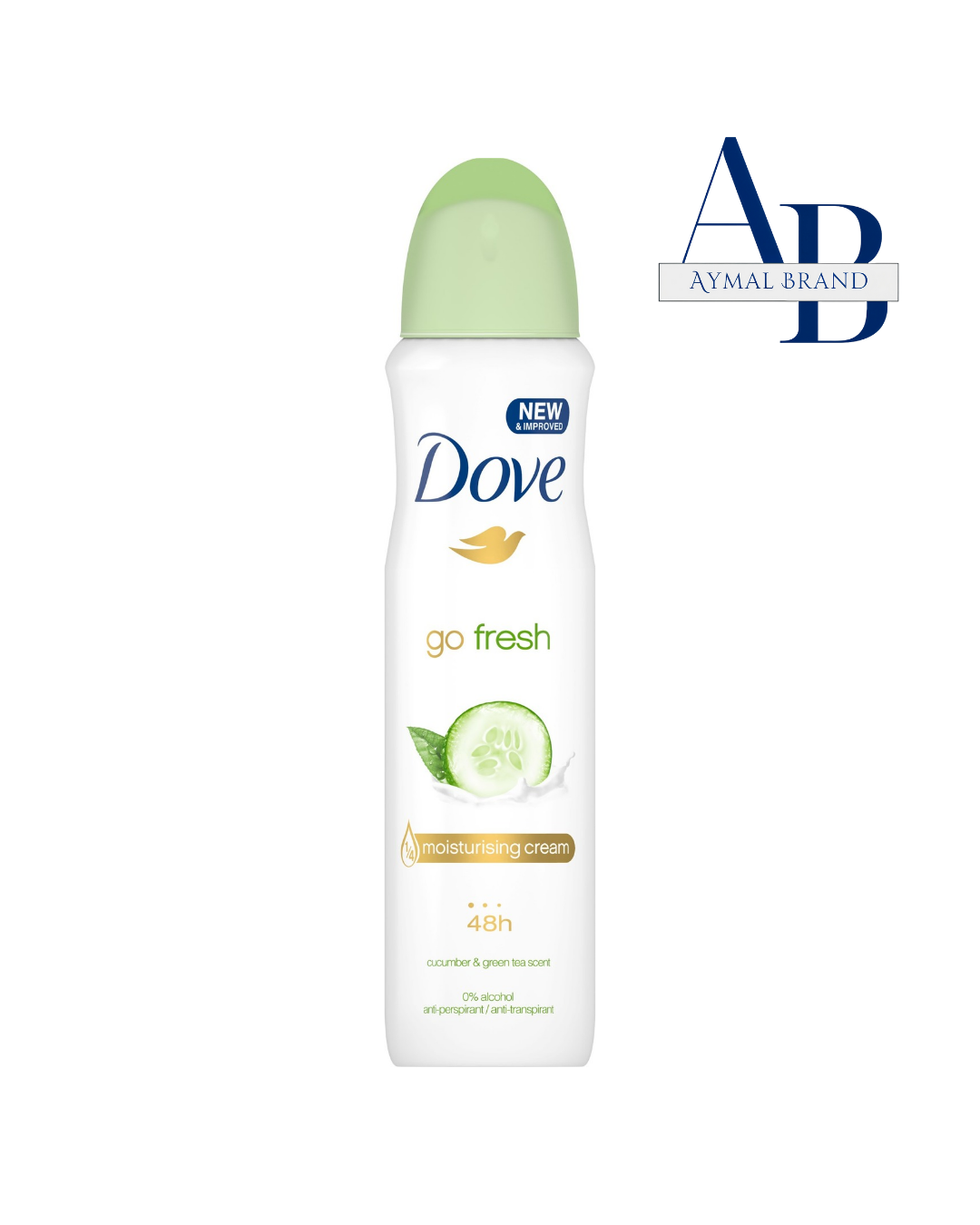 اسپری زیر بغل داو با رایحه چای سبز و خیار (250 میل)