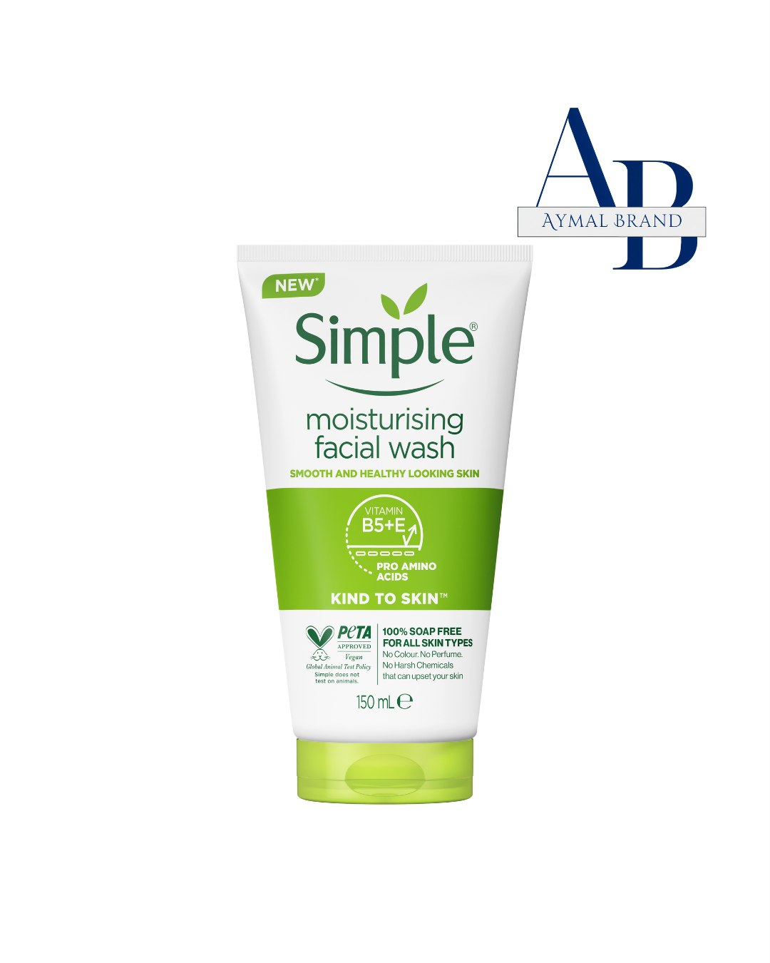 ژل شستشوی صورت و رطوبت رسان سیمپل (150 میل)