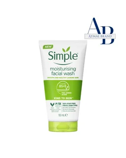 ژل شستشوی صورت و رطوبت رسان سیمپل مدل moisturising (150 میل)