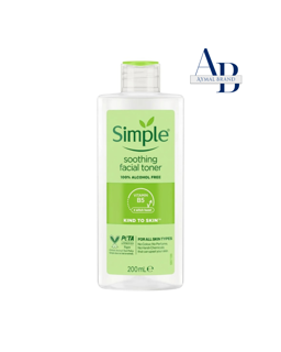 تونر آرامش بخش صورت سیمپل بدون الکل مدل Soothing Facial