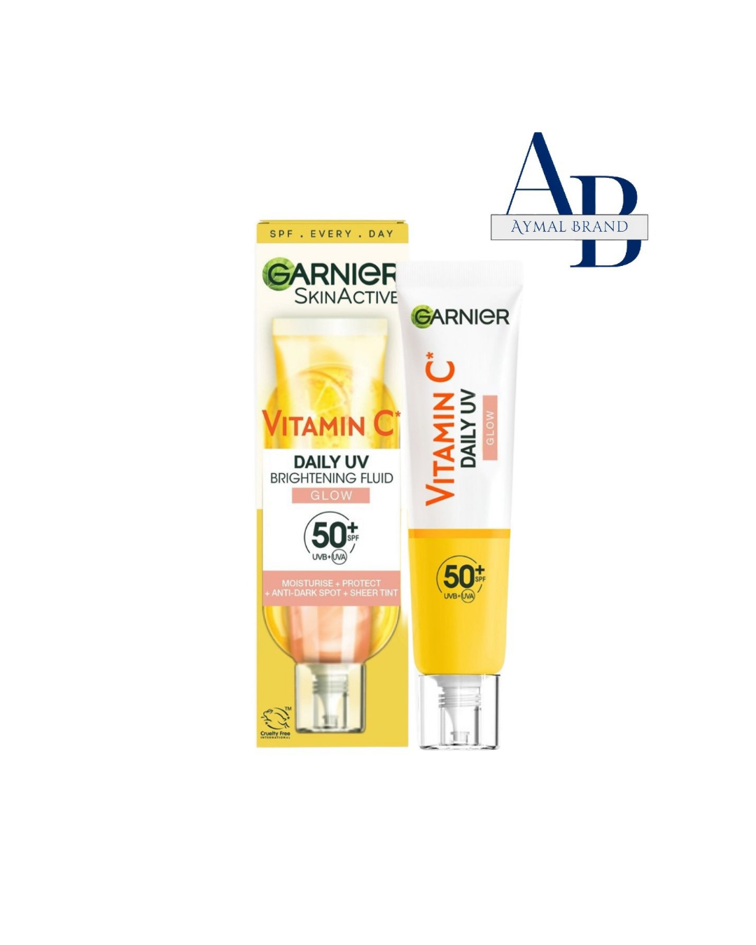 ضد آفتاب و ضد لک رنگی ویتامین c گارنیر spf 50+