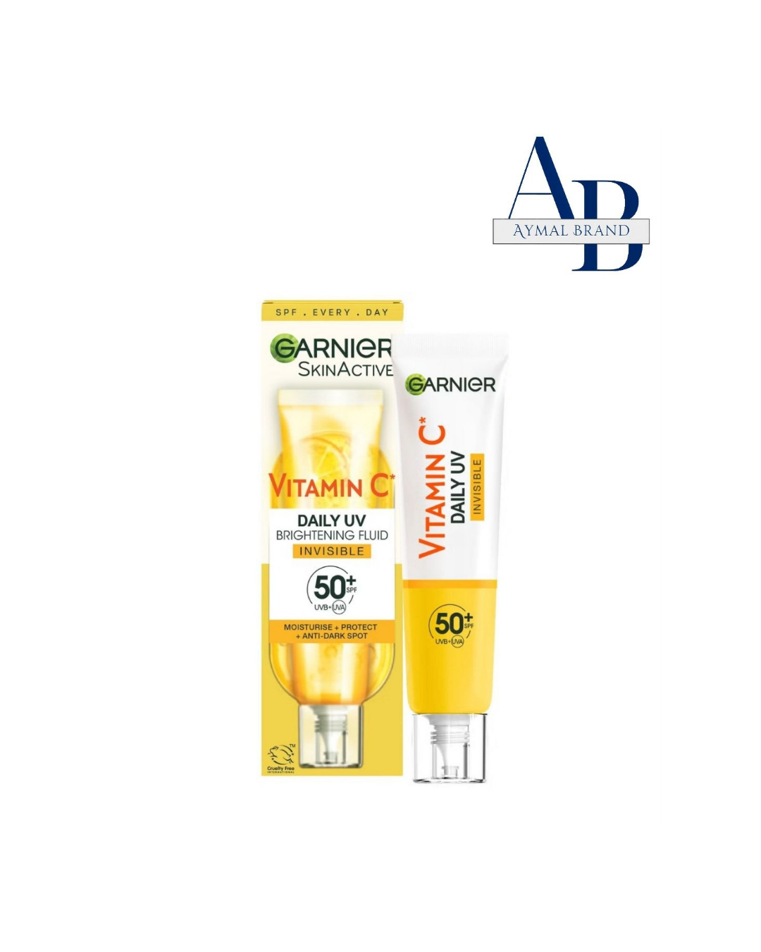 ضد آفتاب و ضد لک بی رنگ ویتامین c گارنیر spf 50