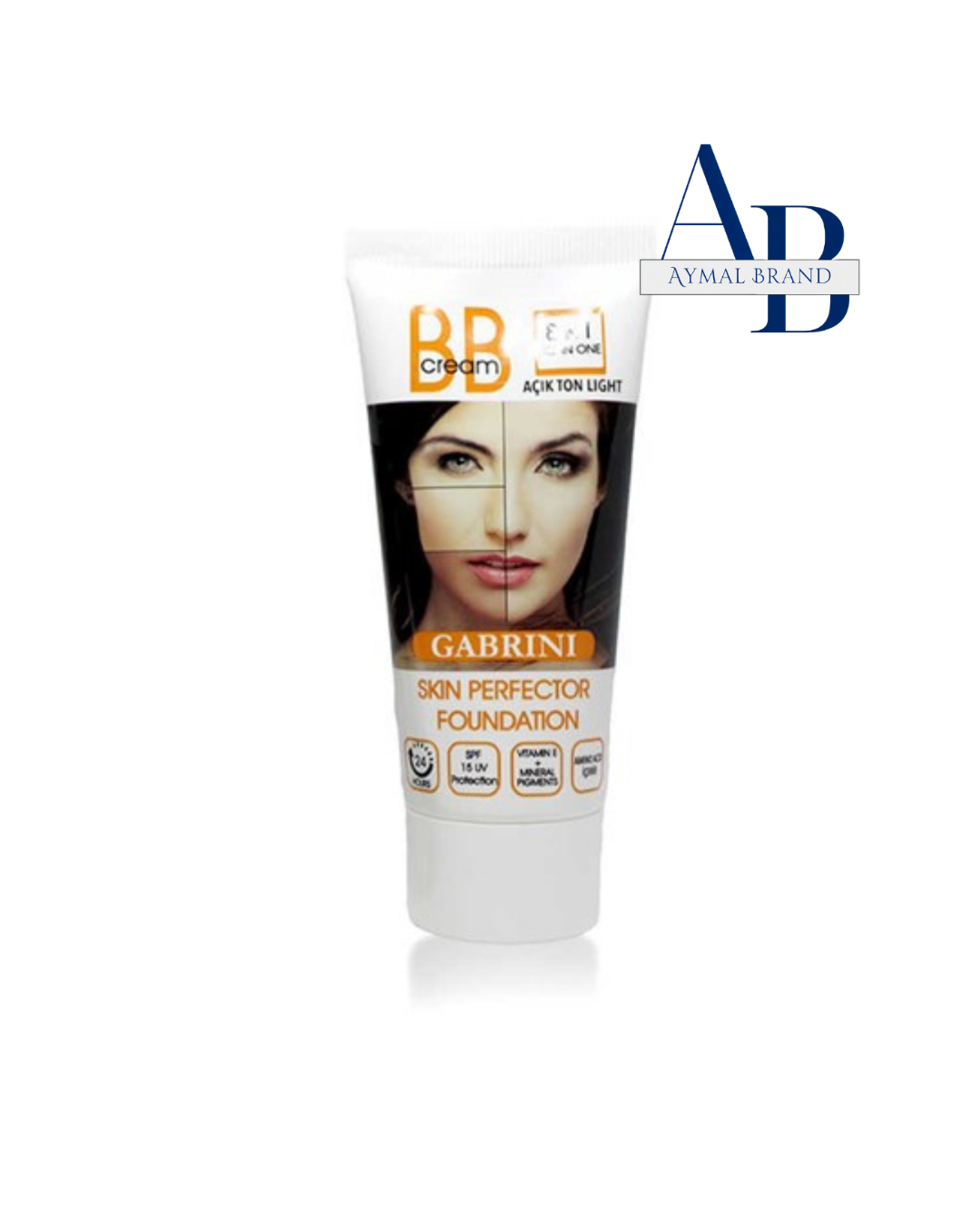 بی بی کرم ۸ در 1 گابرینی رنگ روشن (50 میل)