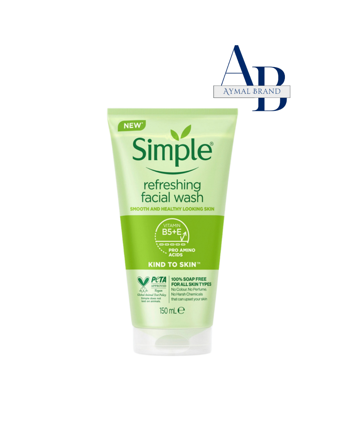 ژل شستشوی صورت و شاداب کننده سیمپل (150 میل)