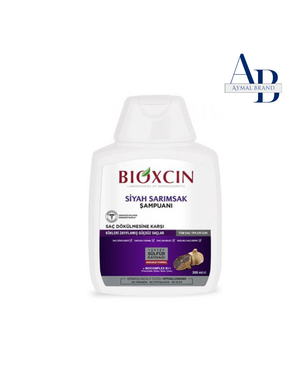 شامپو بدون سولفات سیر سیاه بیوکسین (300 میل)